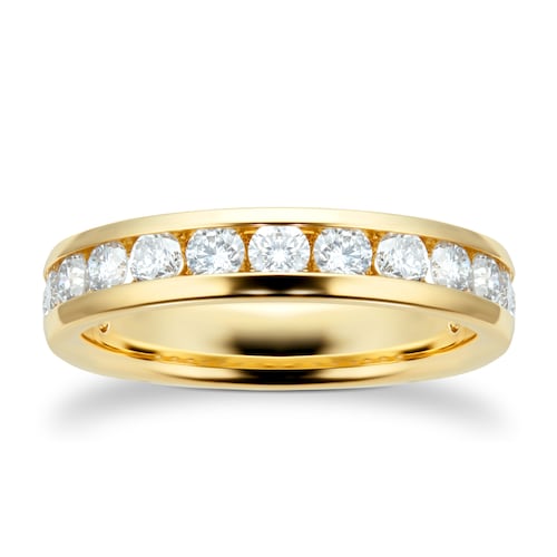 18ct Yellow Gold 0.80cttw Channel Set Eternity Ring